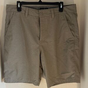 Hang Ten Men's Khaki Flat Front Shorts